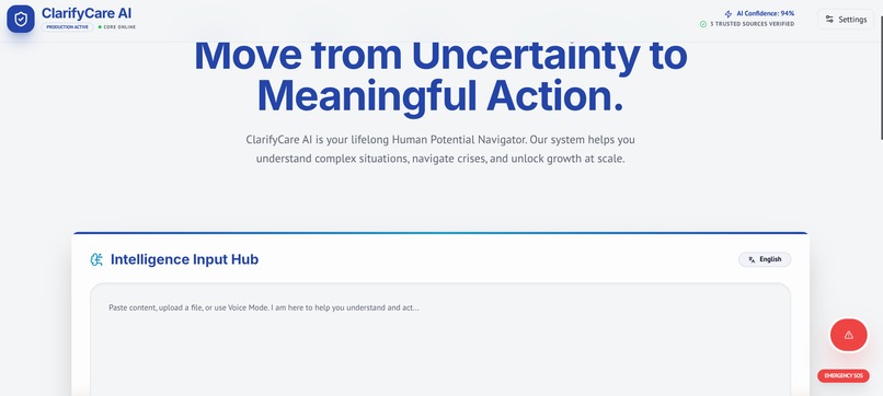 ClarifyCare AI – screenshot 1