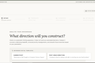 Clarity: AI-Powered Simulator for High-Stakes Life Choices