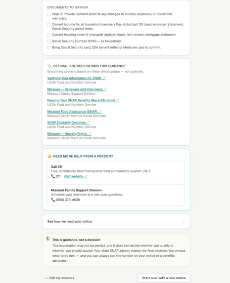 SNAP Aid – screenshot 6