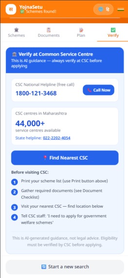 YojnaSetu — AI Welfare Navigator for India – screenshot 6