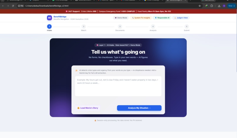 BenefitBridge – screenshot 1