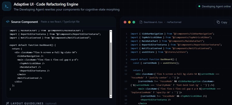 Dynamic UI Morphing Framework – screenshot 1