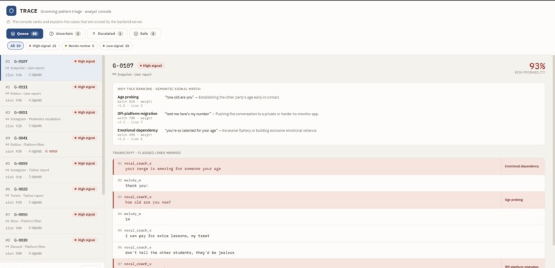Trace – screenshot 1