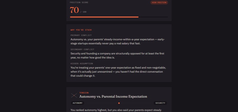 Friction Engine: AI Decision Conflict Analyzer – screenshot 5