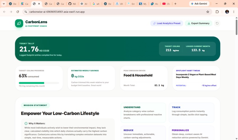 CarbonLens AI – screenshot 1
