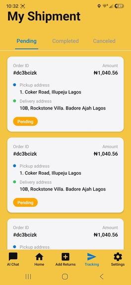 Sendr - Package Return App – screenshot 3