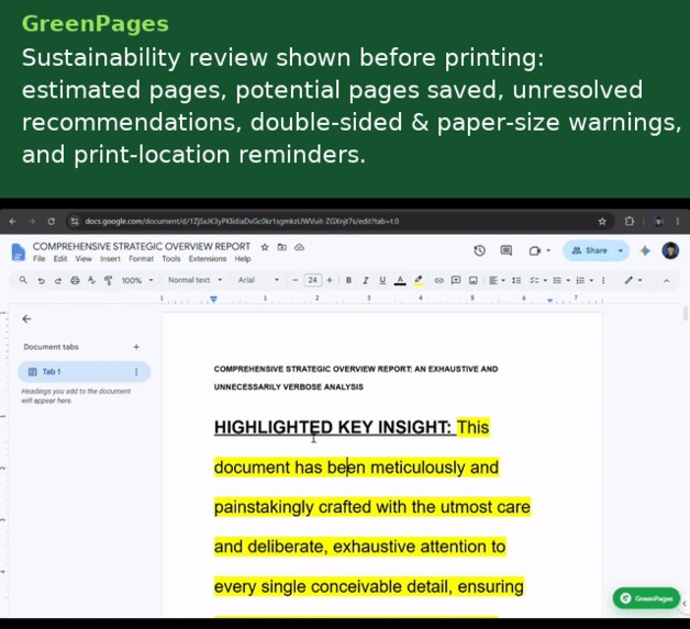GreenPages – screenshot 1
