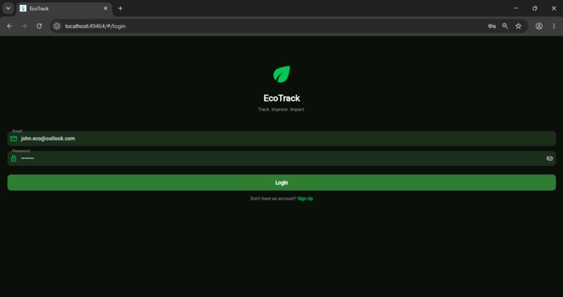 EcoTrack – screenshot 1