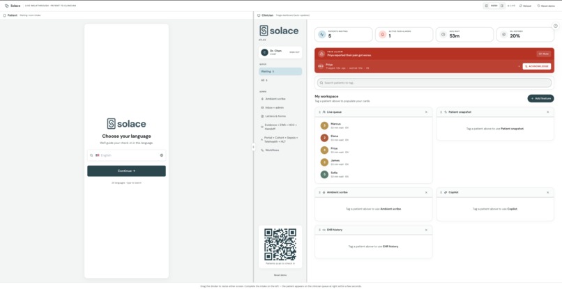 Solace: The AI-Powered ER + Patient Intake companion – screenshot 8