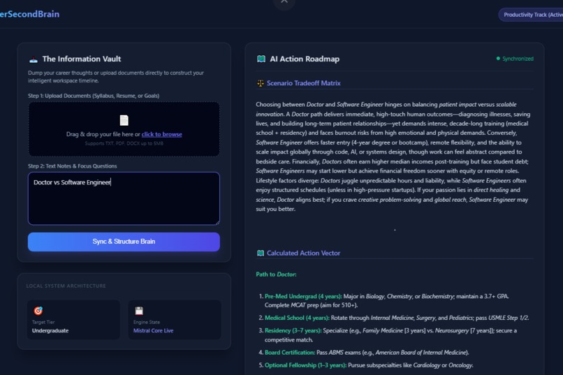 CareerSecondBrain: Client-optimized Career Architect – screenshot 1