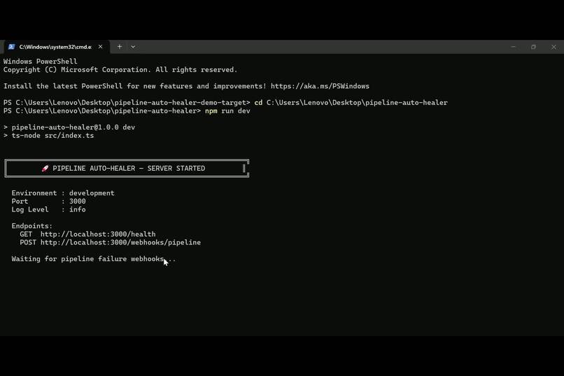 Pipeline Auto-Healer – screenshot 1