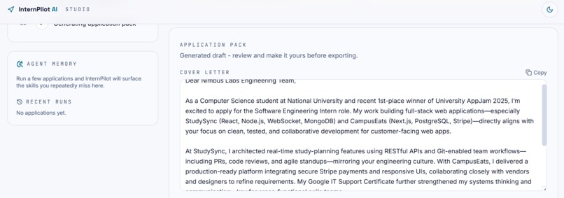 InternPilot AI – screenshot 3