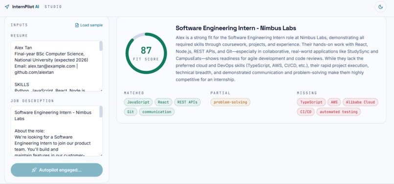 InternPilot AI – screenshot 4