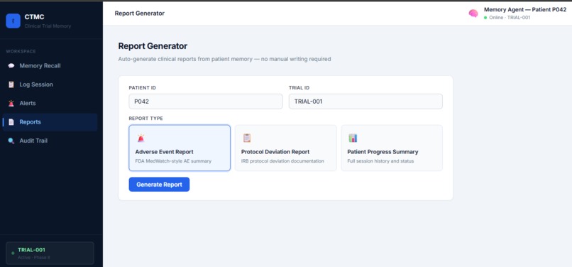 CTMC - Clinical Trial Memory Coordinator – screenshot 2