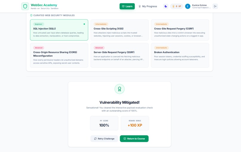 WebSec Academy – screenshot 7