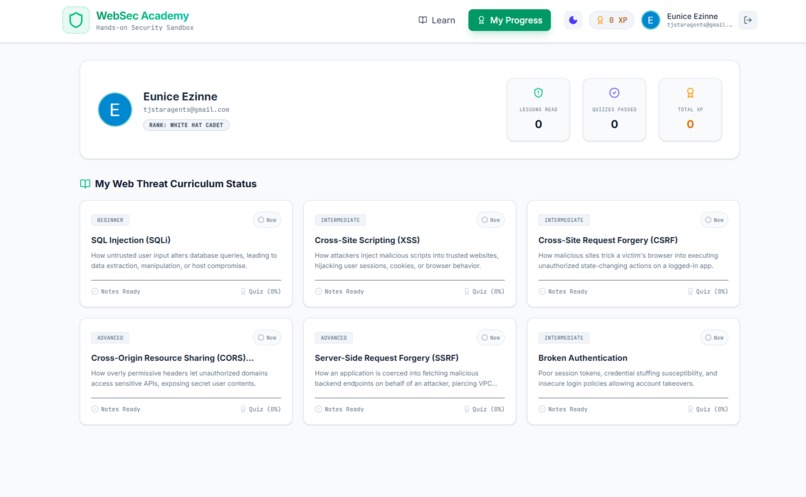 WebSec Academy – screenshot 8