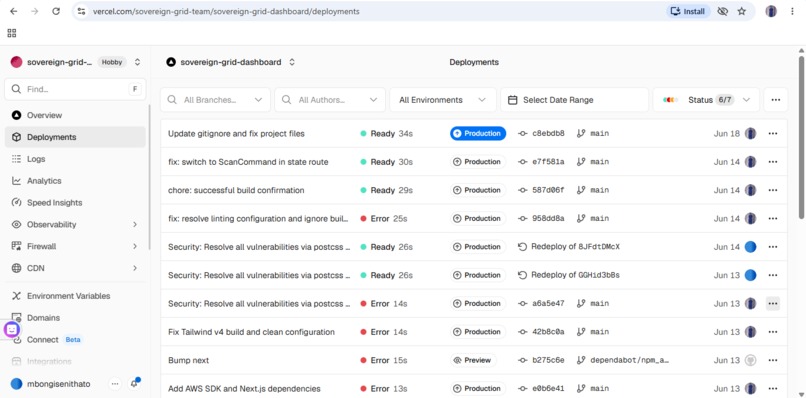 Sovereign Grid: HITL Agent Orchestrator – screenshot 1