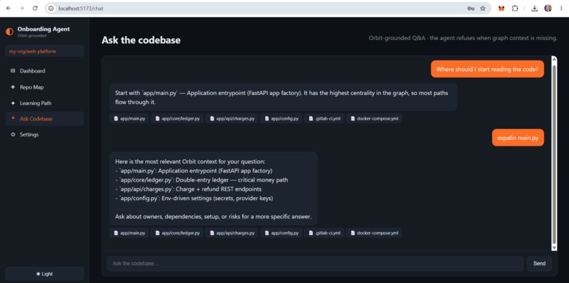 Codebase Onboarding Agent – screenshot 1
