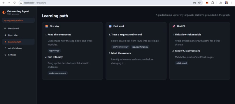 Codebase Onboarding Agent – screenshot 2