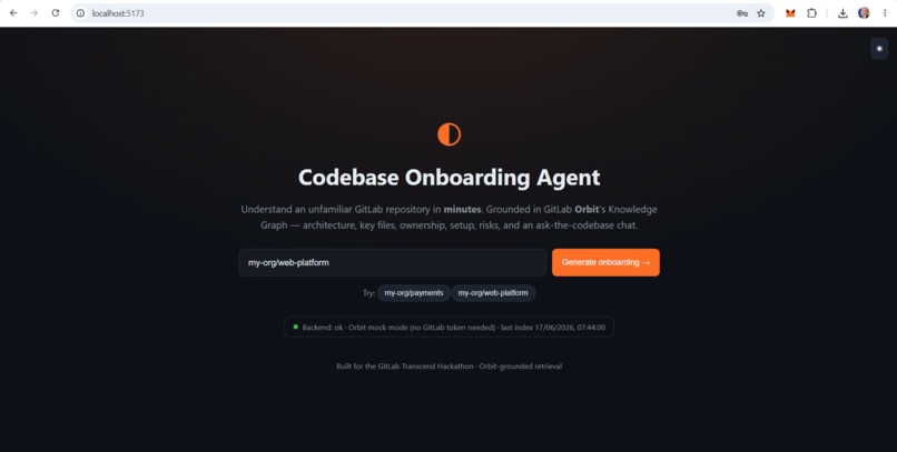 Codebase Onboarding Agent – screenshot 6