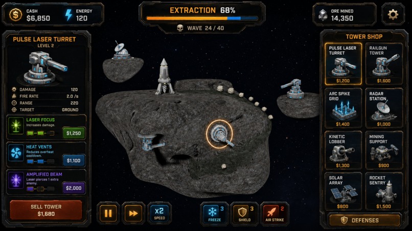 Masteroids | Tower Defense – screenshot 7