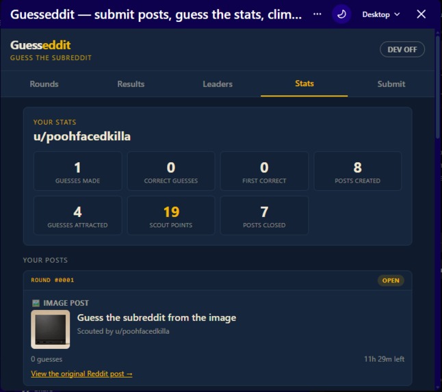 Guesseddit – screenshot 4