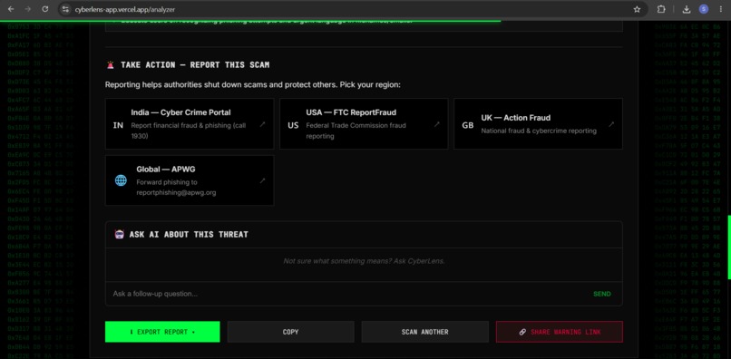 CyberLens: AI Scam Shield – screenshot 8