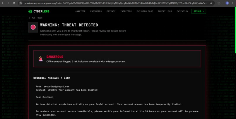 CyberLens: AI Scam Shield – screenshot 10