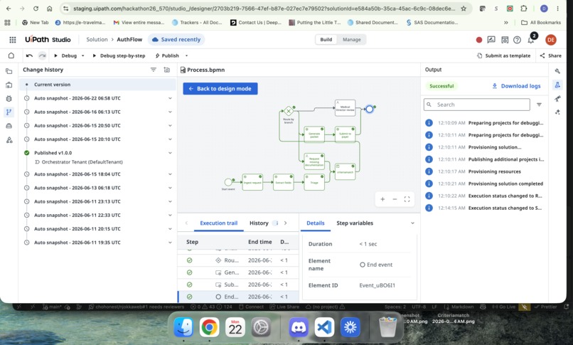 AuthFlow AI: Governed Prior Authorization on UiPath – screenshot 1