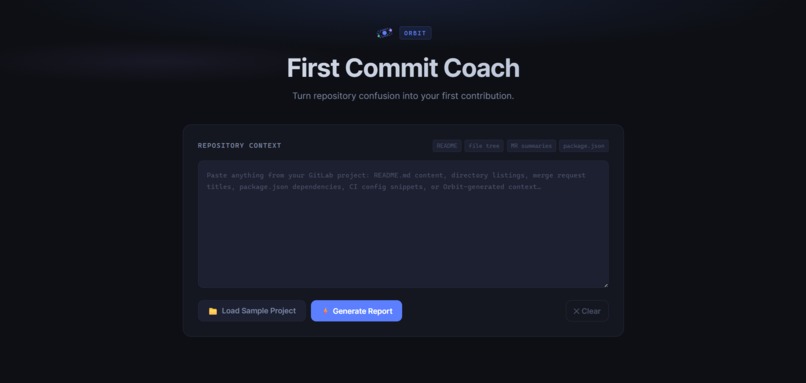 Orbit First Commit Coach – screenshot 1