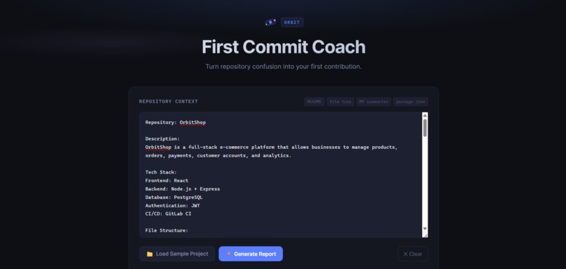 Orbit First Commit Coach – screenshot 2
