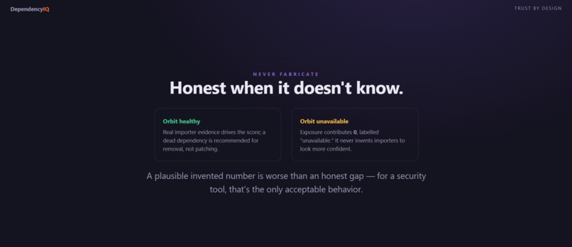 DependencyIQ – screenshot 3