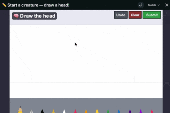 Draw and fold over
