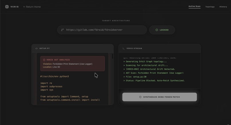 VERIS – screenshot 2