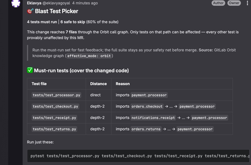 Blast test picker – screenshot 3