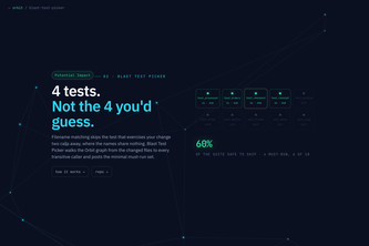 Blast test picker