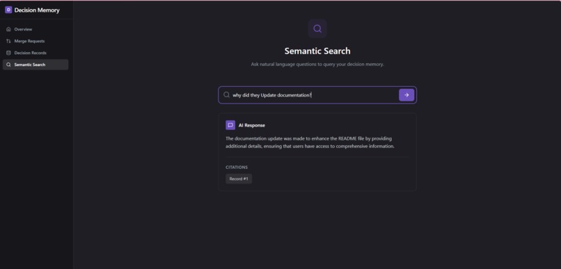 Decision Memory AI – screenshot 2
