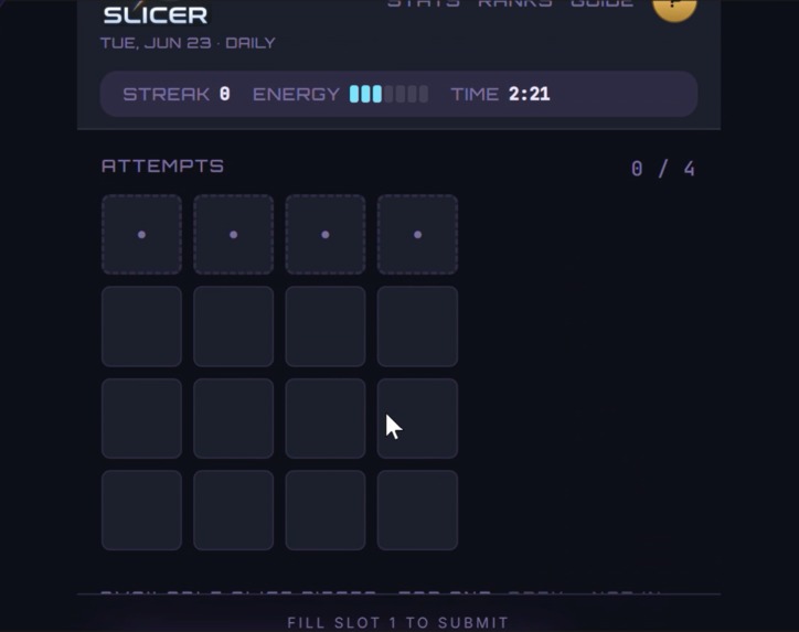 Quantum Slicer — Daily Deduction Puzzle for Reddit – screenshot 3
