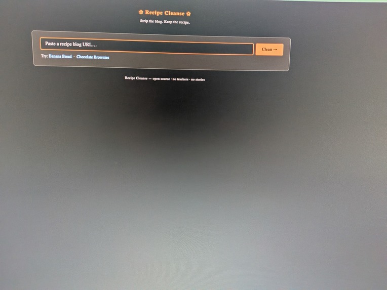 Recipe Cleanser – screenshot 1