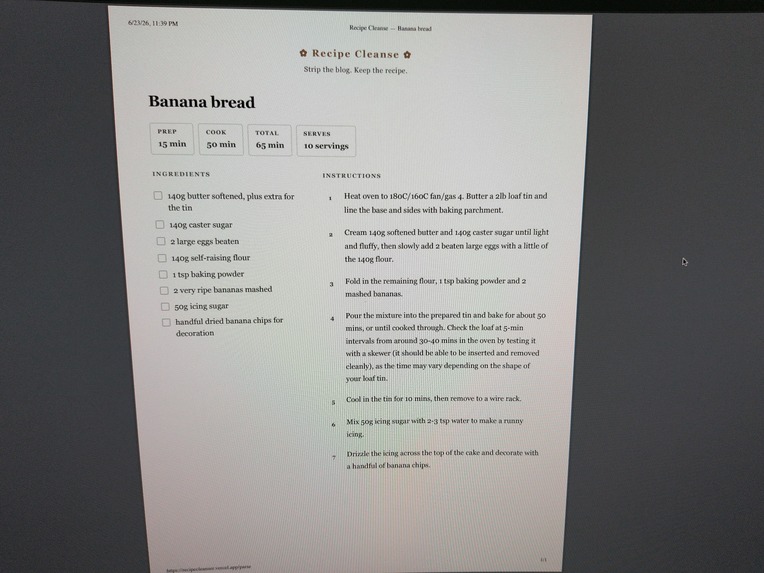 Recipe Cleanser – screenshot 3