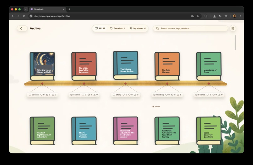 Storybook – screenshot 2