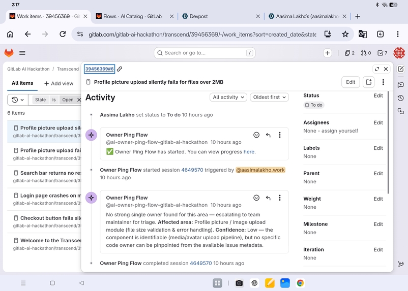 Owner Ping - Ownership Intelligence Agent – screenshot 1
