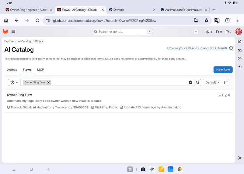 Owner Ping - Ownership Intelligence Agent – screenshot 2