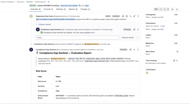 Compliance Gap Sentinel – screenshot 2