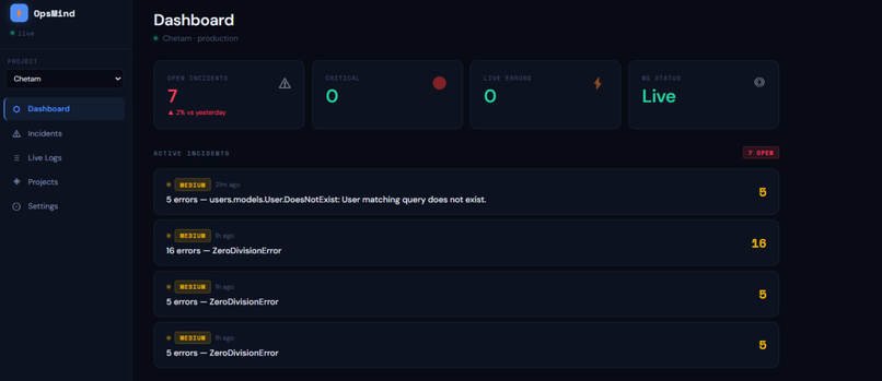 OPSMIND – screenshot 1