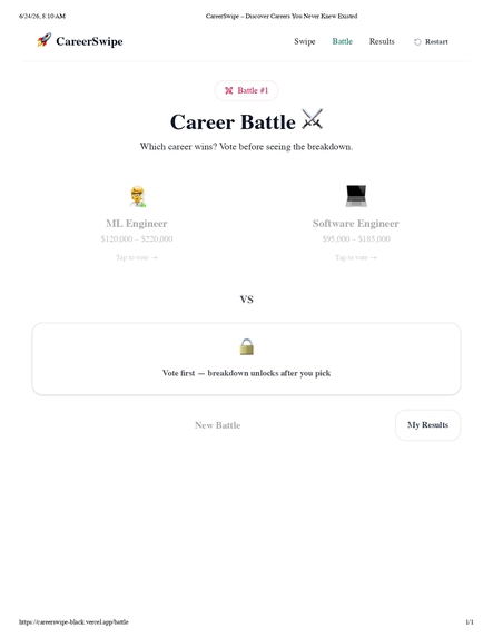 Career Swipe – screenshot 3