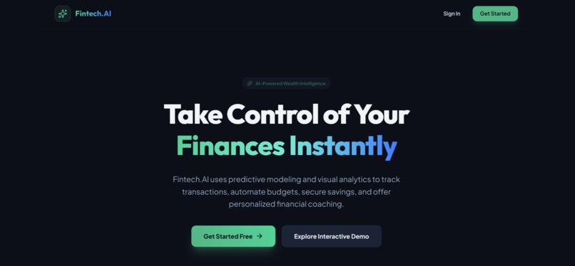 Intelligent Personal Finance Manager – screenshot 1