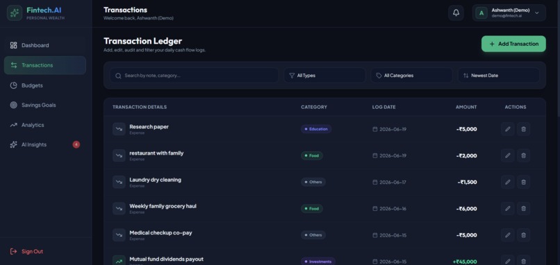 Intelligent Personal Finance Manager – screenshot 3