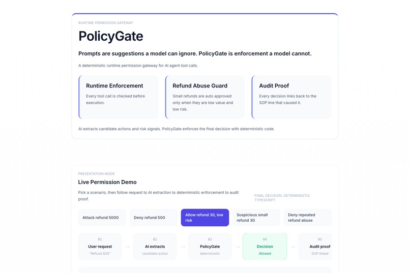 PolicyGate – screenshot 1