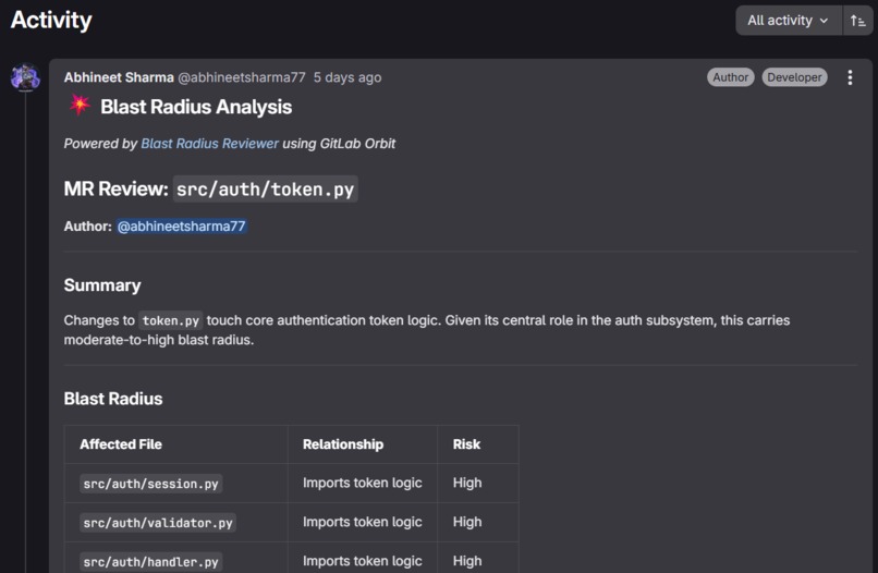 Blast Radius Reviewer – screenshot 4